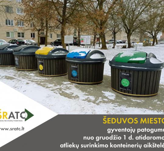 Džiugos naujienos Šeduvos miesto daugiabučių namų gyventojams!